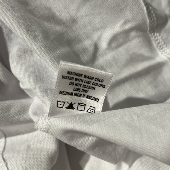 CeCe Iridescent White Puff‎ Sleeve Top - Picture 12 of 12